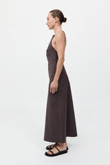 St. Agni - Minimal Bias Dress - Chocolate Plum