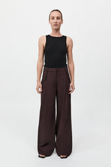 St. Agni - Utility Pleat Pants - Port