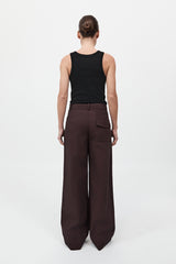St. Agni - Utility Pleat Pants - Port