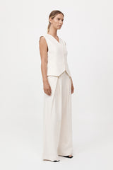 St. Agni - Minimal Fold Trousers - Ivory