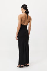 St. Agni - Silk Mesh Bias Dress - Black