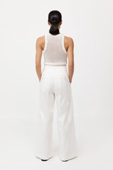 St. Agni - Cotton Crochet Tank - Off White