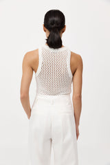 St. Agni - Cotton Crochet Tank - Off White