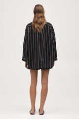 Marle - Edie Shirt - Black Stripe