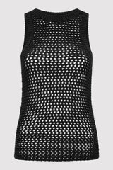 St. Agni - Cotton Crochet Tank - Black