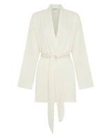 SOLAQUA - Alma Pleated Robe | Ivory