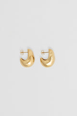 Nina Gordon Volume Hoop Small - Gold