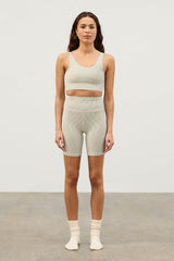 Zulu & Zephyr - Stripe Rib 7 Inch Bike Short Coconut