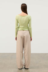 Zulu & Zephyr - The Recycled Tailored Pant in Natural