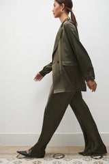 Silk Laundry - Bias Cut Pants Pine