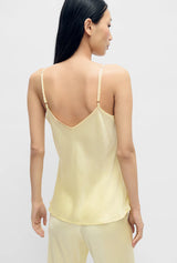 Silk Laundry - Bias Cut Cami Vanilla Flower