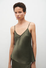 Silk Laundry - Bias Cut Cami Pine