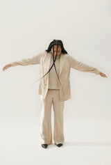 Silk Laundry - Relaxed Blazer Hazelnut