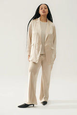 Silk Laundry - Relaxed Blazer Hazelnut
