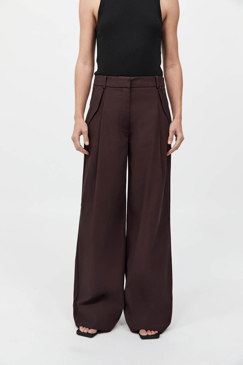 St. Agni - Utility Pleat Pants - Port