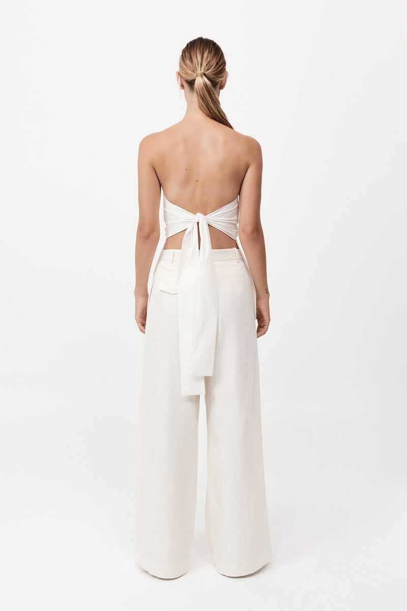 St. Agni - Minimal Fold Trousers - Ivory
