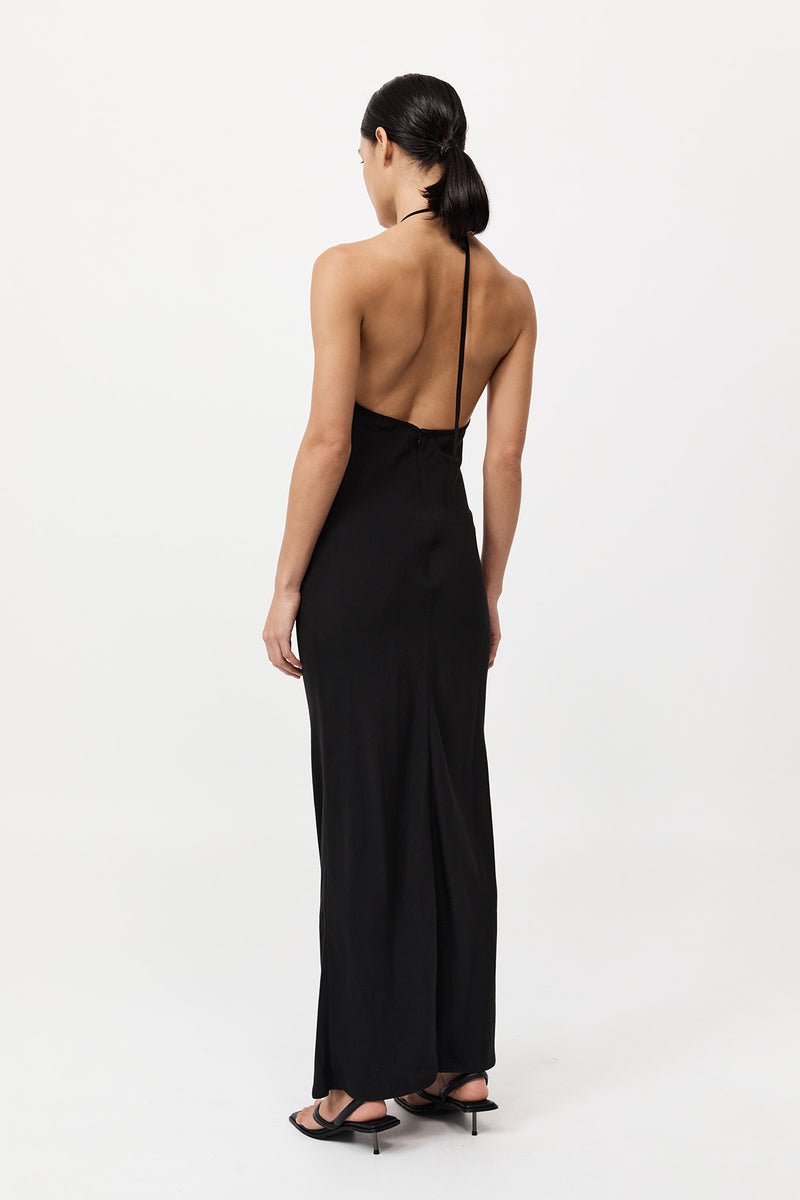 St. Agni - Silk Mesh Bias Dress - Black VAHST STORE St. Agni - Silk Mesh Bias Dress - Black VAHST STORE