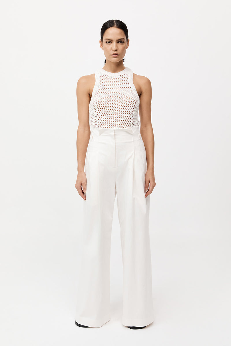 St. Agni - Cotton Crochet Tank - Off White