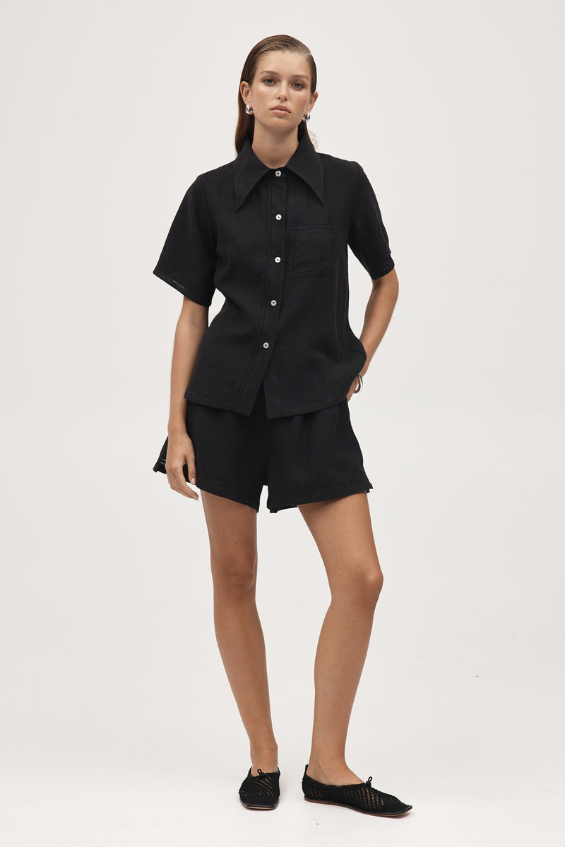 Marle - Sunny Shirt - Black