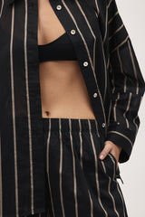 Marle - Edie Shirt - Black Stripe