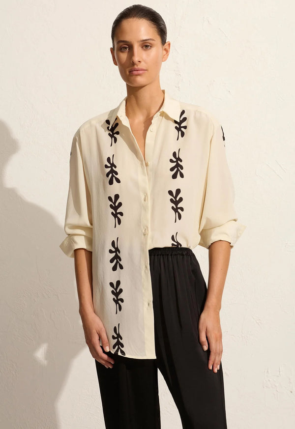 Long Sleeve Silk Shirt – Fig Leaf