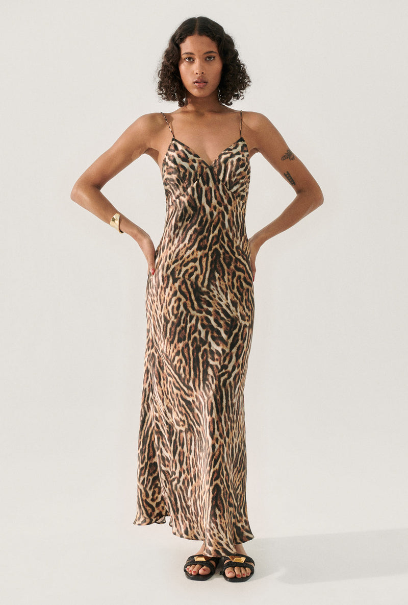Deco Rouleau Dress Leopard