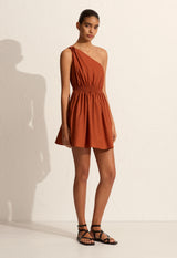 Twist Shoulder Mini Dress Sienna