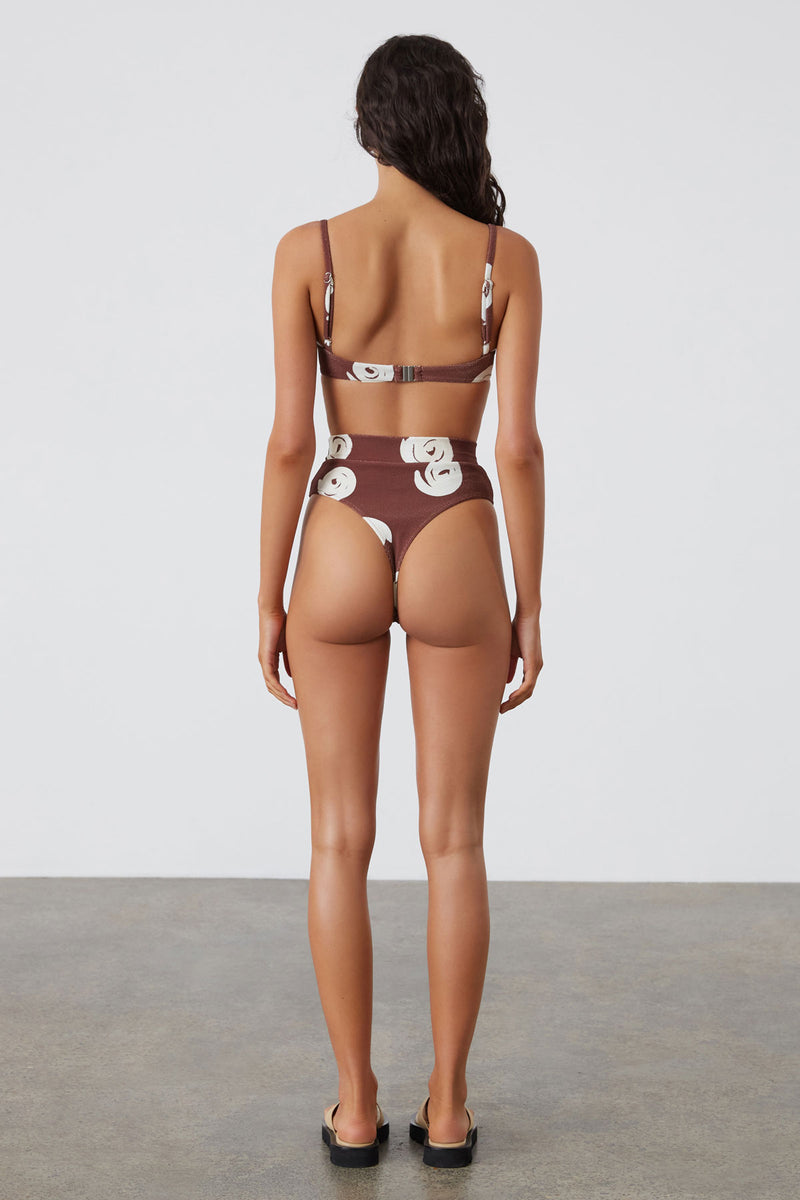 Zulu & Zephyr - The Cocoa Swirl Textured Waistband Thong Brief