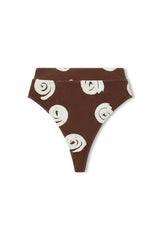 Zulu & Zephyr - The Cocoa Swirl Textured Waistband Thong Brief