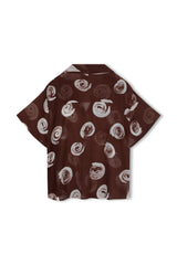 Zulu & Zephyr - The Cocoa Swirl Sheer Textured Shirt