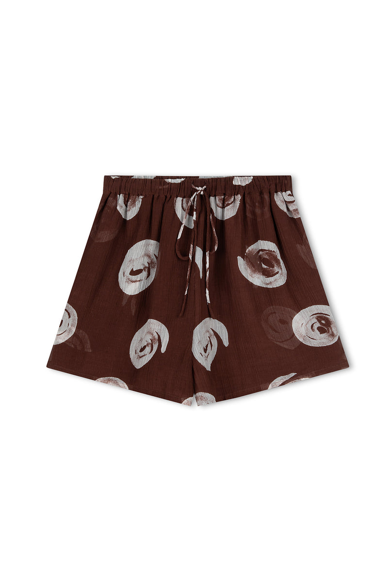 Zulu & Zephyr - The Cocoa Swirl Sheer Textured Short