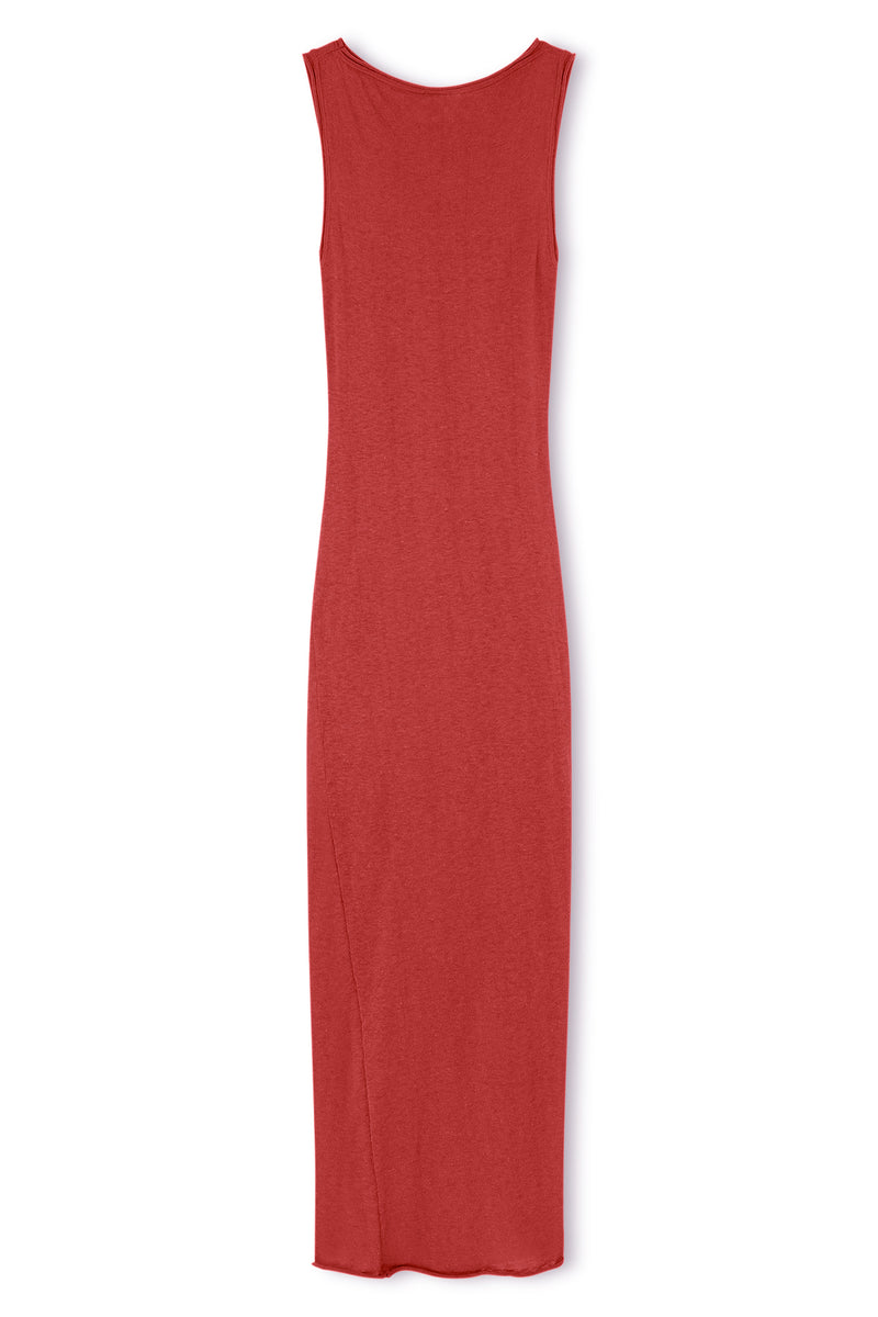 Red Contrast Knit Dress