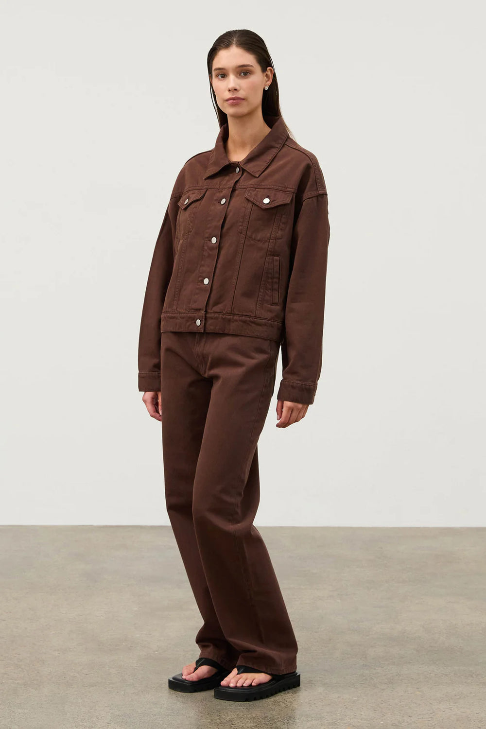 Zulu & Zephyr - Recycled Denim Jacket - Cocoa – VAHST STORE