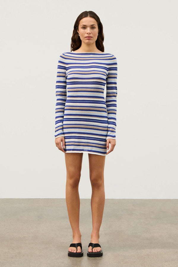 Zulu & Zephyr - The Ocean Retro Stripe Knit Dress