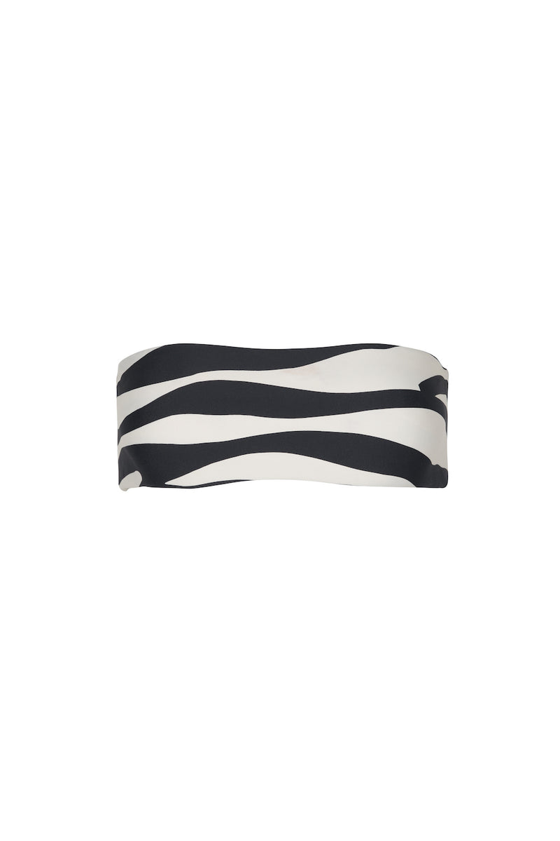 Ziah - Twisted Bandeau Top | Zebra