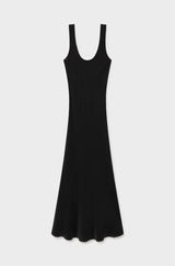 Scoop Neck Dress Black