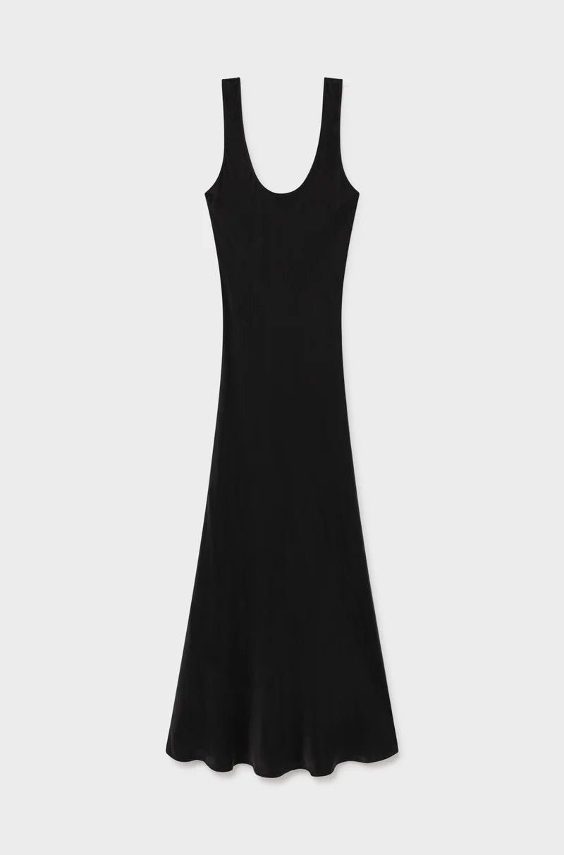 Scoop Neck Dress Black