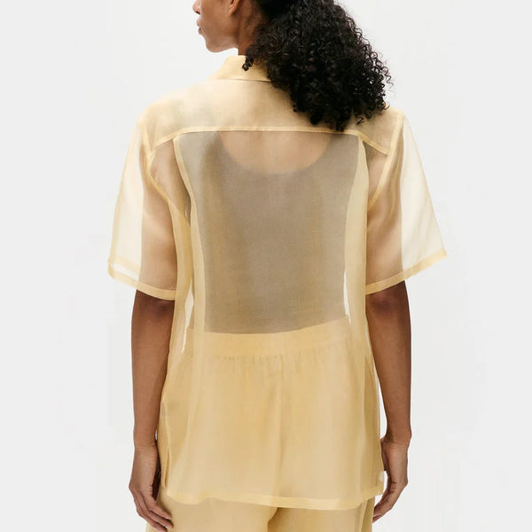 Silk Laundry - Organza Camp Shirt Beige – VAHST STORE