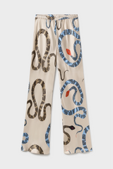 Bias Cut Pants Hazelnut Snakes