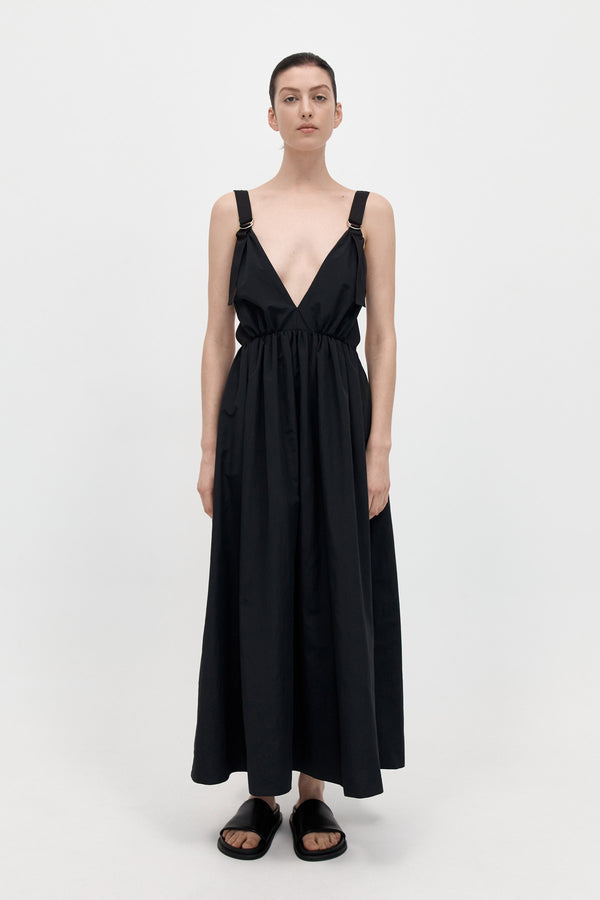 Plunge Sun Dress – Black