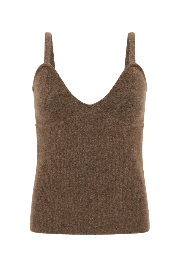 The Agnes Knitted Tank Nutmeg