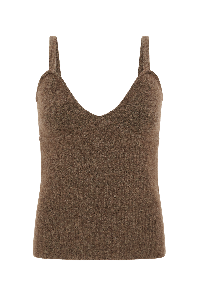 The Agnes Knitted Tank Nutmeg