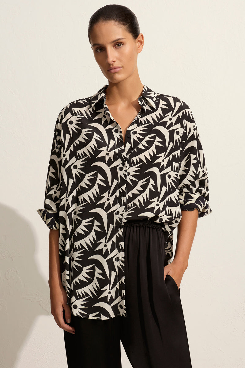 Long Sleeve Silk Shirt – Palmetto