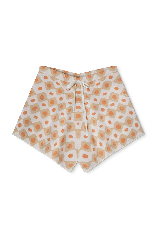 Tangerine Tile Knit Short
