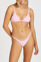 Sea Pink Ribbed Triangle